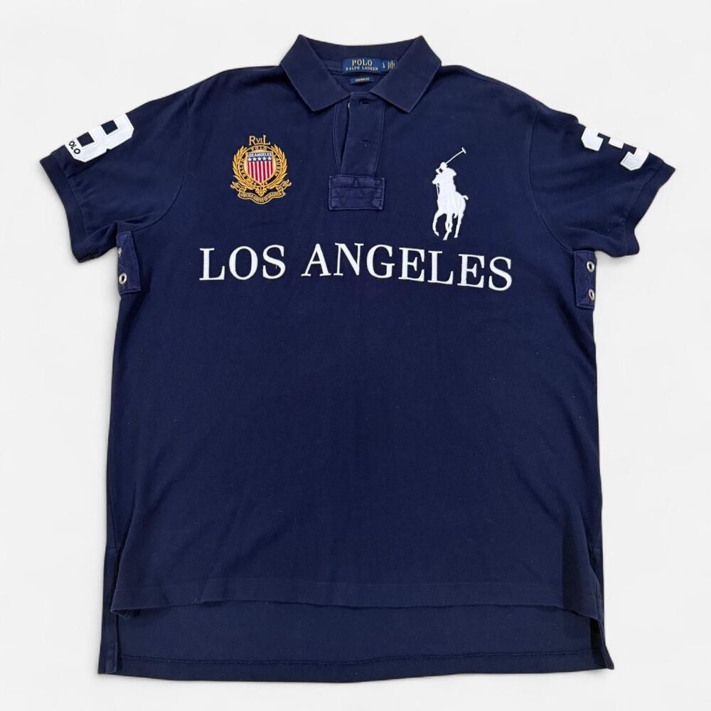 Polo-ralph-lauren Men's Navy and Blue Polo-shirts